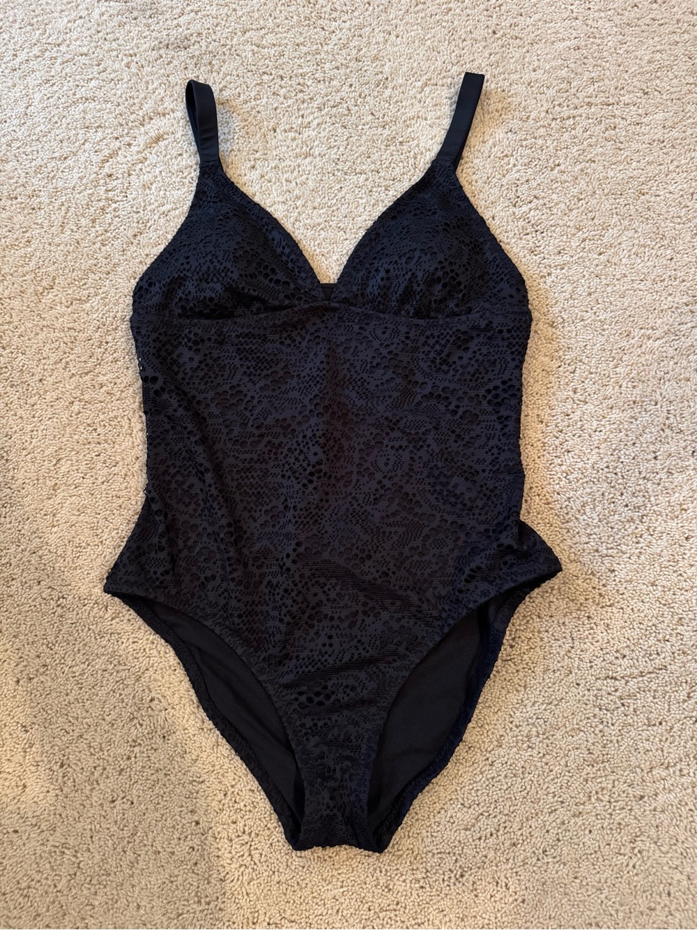Black One-Piece Swimsuit